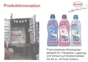 Henkel und sein frostfester Weichspüler
