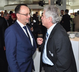 Marcel Schäffler und Peter Griep (Präsident Deutsche Bundesbank)