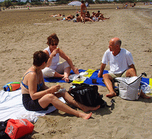 Freizeit am Strand genießen