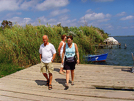 Besucher im Delta