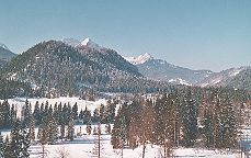 Blick auf das Zugspitzmassiv