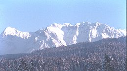 Blick auf das Zugspitzmassiv