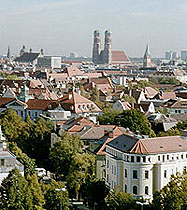 Blick vom Riesenrad über München