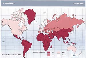 Hepatitis Risikogebiete